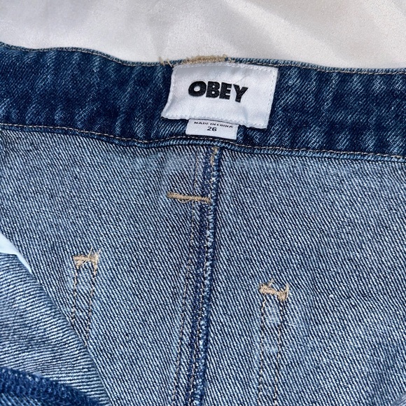 Obey Blue Denim Midi Skirt - Picture 7 of 8